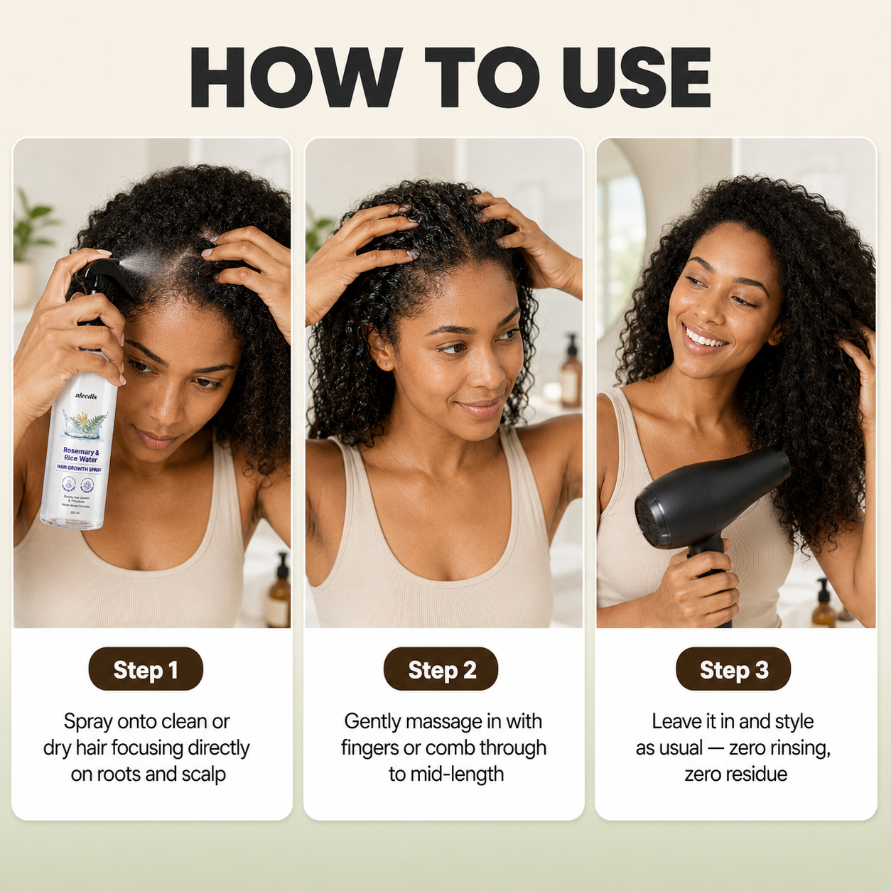 Rosemary Rice Hair Spray