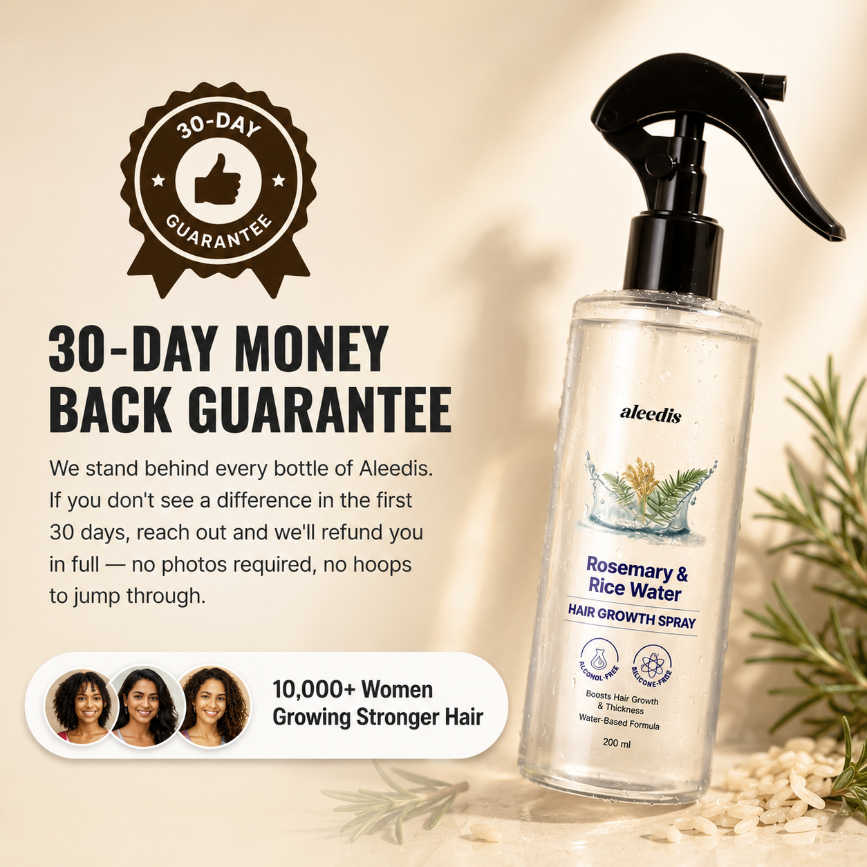 Rosemary Rice Hair Spray
